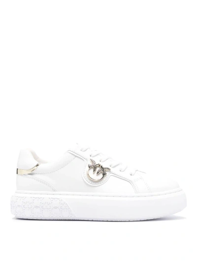 Pinko Trainers With Logo In White