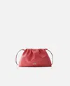 Pinko Drawstring Leather Shoulder Bag