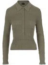 Pinko Cotton And Silk Polo Shirt