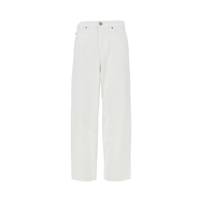 Pinko Soft Denim Balloon Fit Jeans In Gold