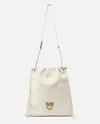 Pinko Sac Souple Carré En Cuir À Logo