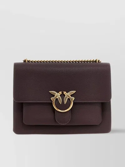 Pinko 'soft Love' Large Crossbody Bag In Purple