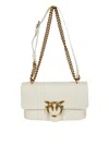 Pinko Love One Soft Mini Pelle Bag In White