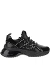 Pinko Ariel Embellished Platform Low-top Sneakers In Black