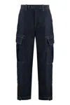 Pinko Sonata Wide-leg Jeans In Navy