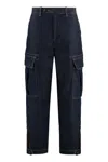 Pinko Sonata Wide-leg Jeans In Navy