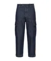 Pinko Sonata Wide-leg Jeans In Black