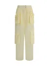 Pinko Sottocasa Trousers Made Of Polyester. In Beige Rutabaga