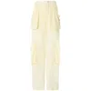 Pinko Sottocasa Trousers Made Of Polyester. In Beige Rutabaga