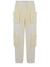 Pinko Sottocasa Trousers Made Of Polyester. In Giallo Chiaro