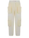 Pinko Sottocasa Trousers Made Of Polyester. In Giallo Chiaro