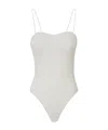 Pinko Spaghetti Strap Bodysuit In White