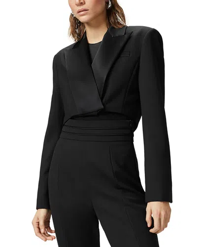 Pinko Spencer Shirt Cut Jacket In Limo Black