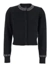 Pinko Spezzino Cardigan Blend Ws In Black