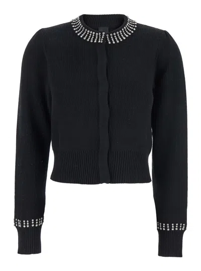 Pinko Spezzino Cardigan Blend Ws In Black