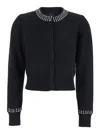 Pinko Spezzino Cardigan Blend Ws In Black