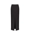 Pinko Split Skirt In Black
