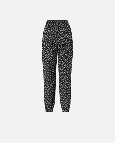 Pinko - Sporty Trousers With All-over Love Birds Logo - L In Multi