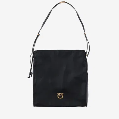 Pinko Square Leather Bag With Logo
