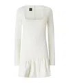 Pinko Mini Dress With Square Neckline In White