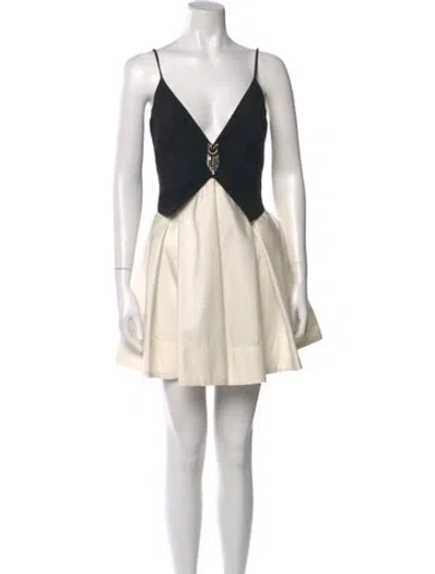 Pre-owned Pinko Square Neckline Mini Dress