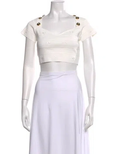 Pre-owned Pinko Square Neckline Sweater W/ Tags In Multi