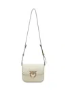 Pinko Square Shoulder Handbag In White
