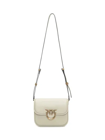 Pinko Square Shoulder Handbag In White