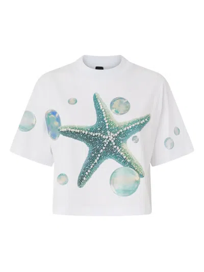 PINKO STARFISH-PRINT T-SHIRT