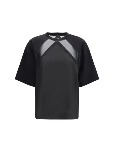 Pinko Stephanie Crewneck T-shirt In Black