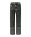 Pinko Grey Jeans With Rhinestone Applications In Black