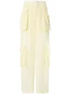 Pinko Sottocasa Trousers Made Of Polyester. In Neutrals