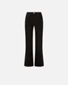 Pinko Straight Jeans With Slit At The Hem In Limo Black
