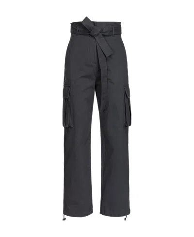 Pinko Straight-leg Cargo Trousers In Black