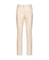 Pinko Straight-leg Cropped Trousers In Nude
