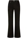 Pinko Straight Jeans With Slit At The Hem In Black