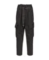 Pinko Ronfare Cargo Trousers In Black
