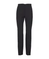 Pinko Pietanze Skinny Trousers With Adjustable Bottom In Black