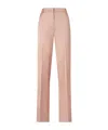 Pinko Elegant Satin Trousers For Ceremonies In Pink