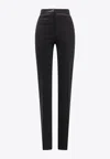 Pinko Straight-leg Tailored Pants In Black