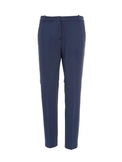 Pinko Straight Leg Tailored Trousers In Blue