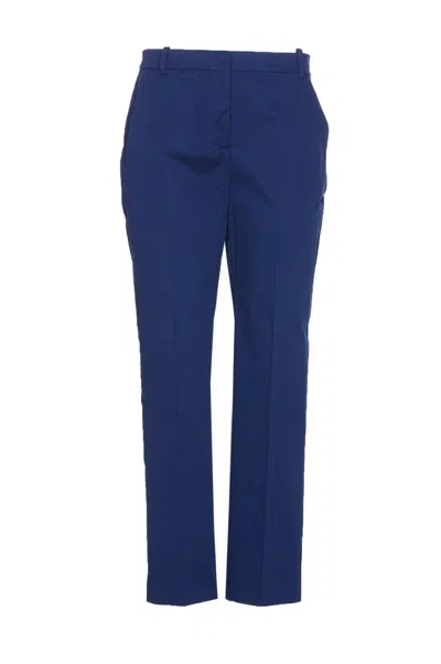 Pinko Straight Leg Tailored Trousers In Blue