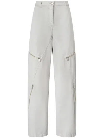 Pinko Straight-leg Trousers In Grey
