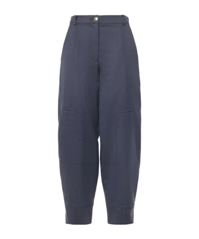 Pinko Belt Loop Casual Pants In Blue