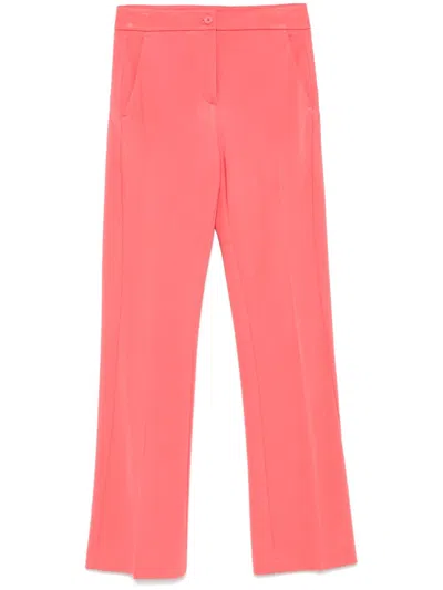 Pinko Straight-leg Trousers In Pink