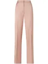 Pinko Elegant Satin Trousers For Ceremonies In Pink