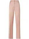 Pinko Elegant Satin Trousers For Ceremonies In Pink