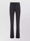 Pinko Straight Leg Trousers With Belt Loops In Black