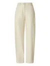 Pinko Trousers Belt Loops Side Back Pockets In Neutral