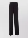 Pinko Wide-leg High Waist Trousers With Side Pockets